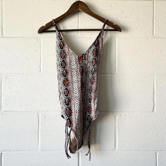 Kona Sol Other - Kona Sol Snakeskin Animal Print One Piece Swimsuit Women’s Medium